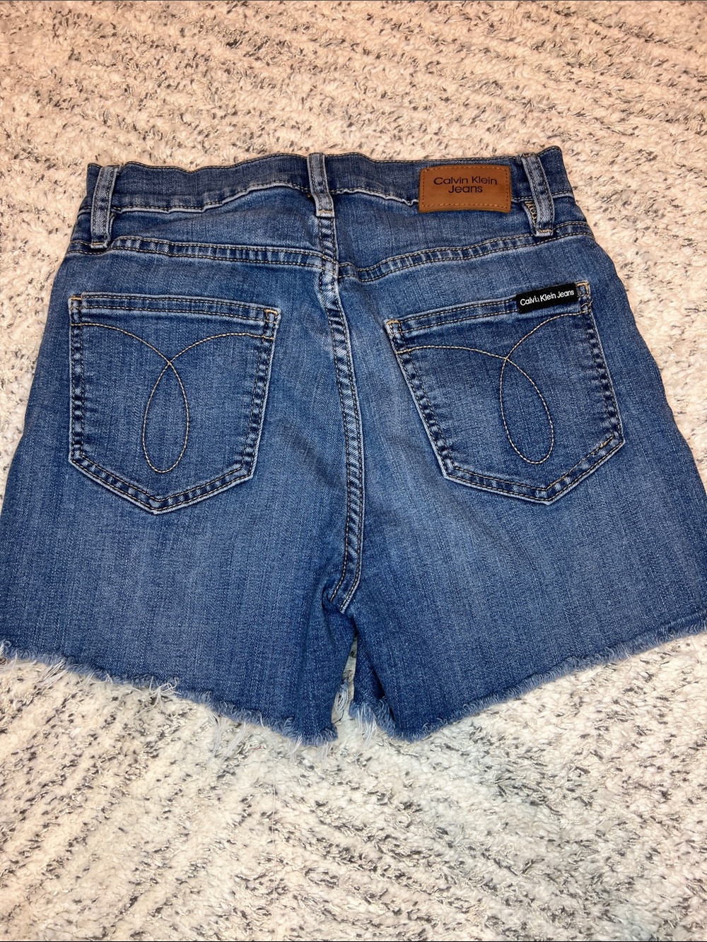 Calvin Klein Jeans Medium Blue Denim Cutoff Shorts